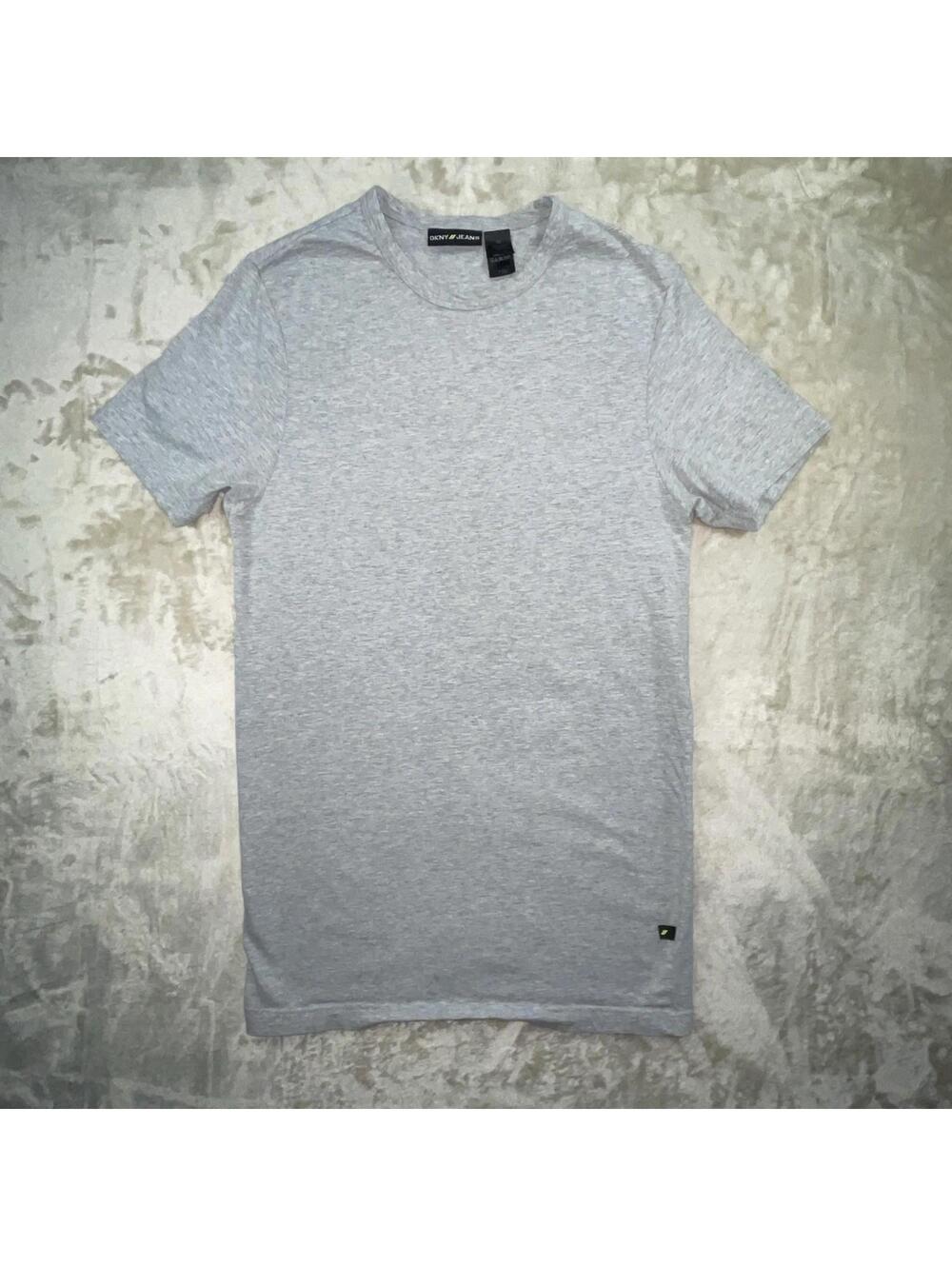 DKNY Short Sleeve Crew Neck Slim Fit T-Shirt Heather Gray Men’s Size M